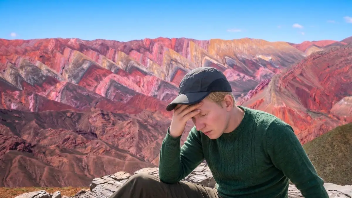 Turista afectado por apunamiento o mal de altura en el Hornocal Jujuy