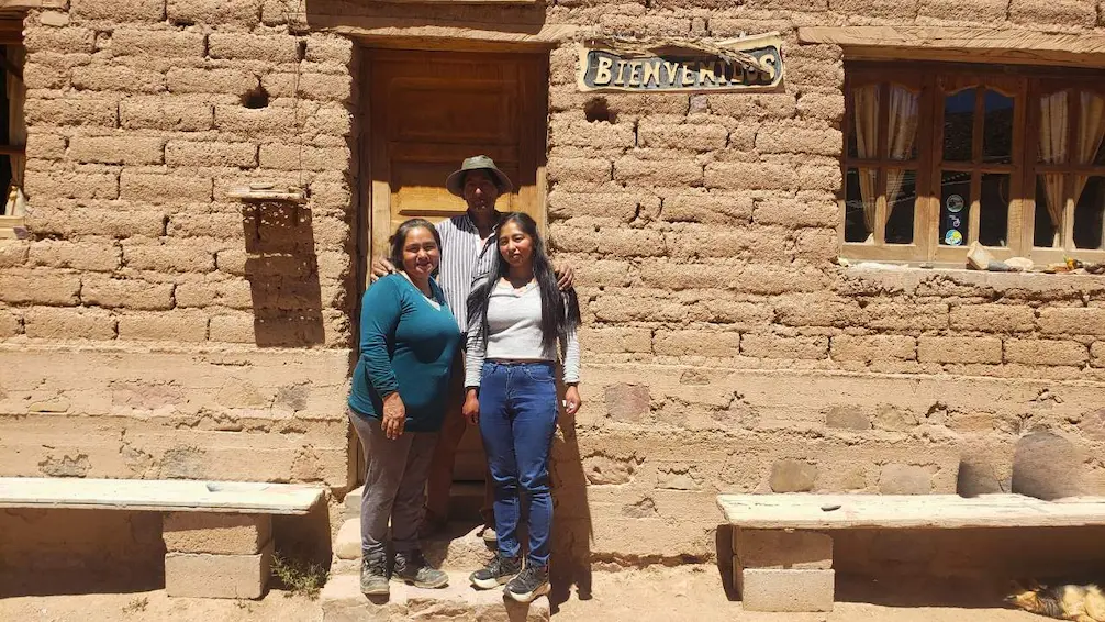 Clarita Dominguez y Hector Lamas en la Hosteria El Valle Sagrado de Hornaditas Jujuy